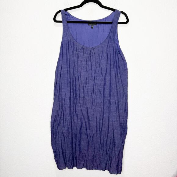 Eileen Fisher Shadow Striped Sleeveless Tunic
Metallic Tank Dress Sapphire - Picture 2 of 10